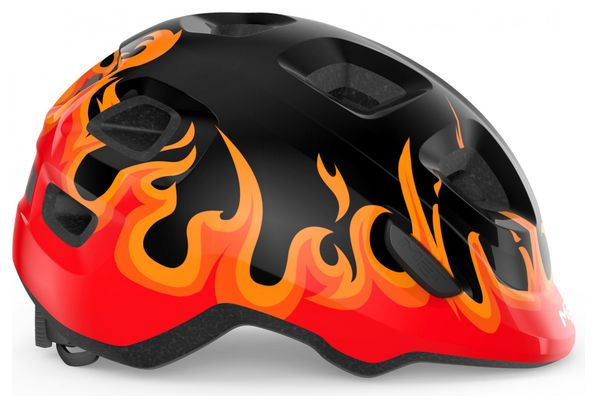 Casque Enfant MET Hooray Noir Rouge