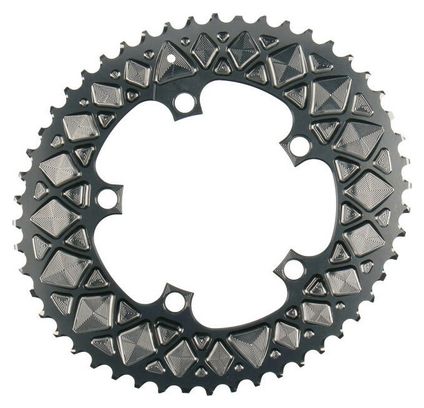 AbsoluteBlack Premium Oval Kettenblatt 110/5 Lochkreis für Sram 11 V Grau