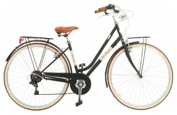 Vélo de ville VIA VENETO MALAGUETA 28 6V FEMME noir mat