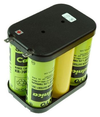 Sanyo Batterie de remplacement pour lampe à main HALO 6  HALO 6 EX  HALO6