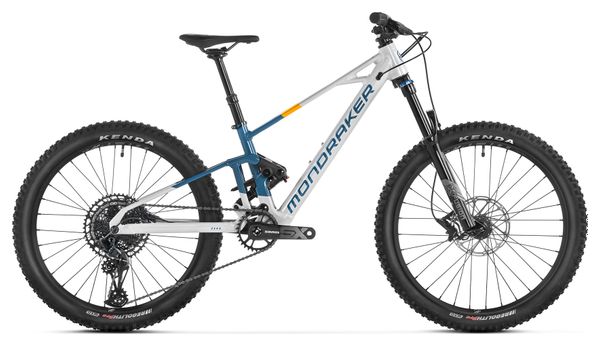 Mondraker F-Trick 24 Volledig geveerde MTB voor kinderen Sram SX 12V 24'' Grijs Blauw 2024