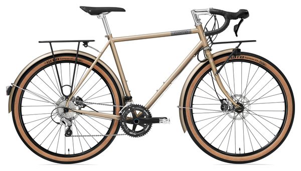 Velo Randonneuse Creme Cycles La Ruta Rando Bronze Alltricks