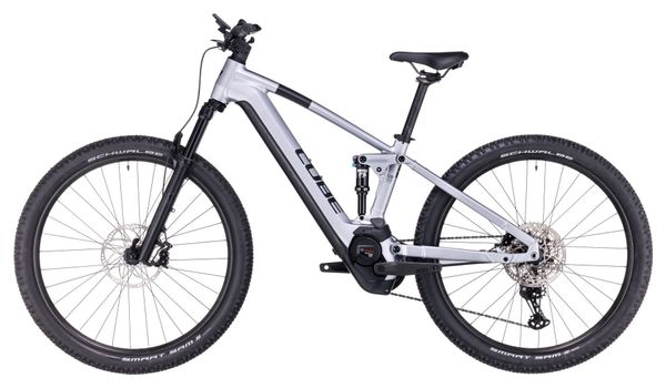 Cube Stereo Hybrid 120 Race 750 Electric Full Suspension MTB Shimano Deore/XT 12S 750 Wh 27.5'' Polar Silver 2023