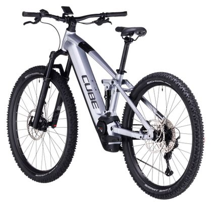 Cube Stereo Hybrid 120 Race 750 Electric Full Suspension MTB Shimano Deore/XT 12S 750 Wh 27.5'' Polar Silver 2023