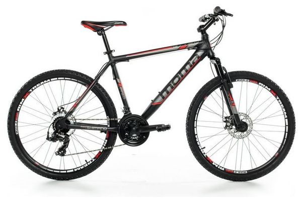 Moma Bikes Bicicleta Montaña SHIMANO GTT 26'Alu, 24V, Doble Freno Disco, Susp. Delant. (Varias Tallas) 