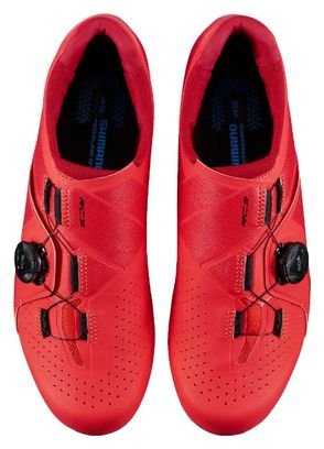 Producto Reacondicionado - Par de Zapatillas de Carretera Shimano RC300 Rojo 43
