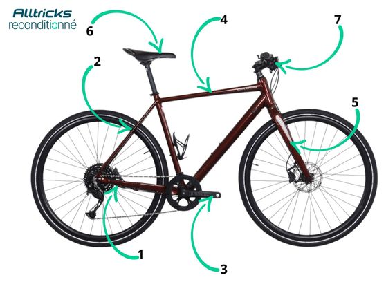 Produit Reconditionné - Vélo de Ville Orbea Carpe 40 Shimano Alivio 9V Rouge 2023