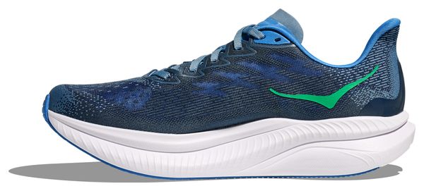 Hoka Mach 6 Hardloopschoenen Blauw/Wit Heren