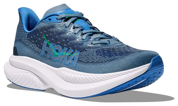 Hoka Mach 6 Hardloopschoenen Blauw/Wit Heren