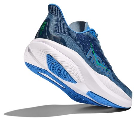 Hoka Mach 6 Hardloopschoenen Blauw/Wit Heren