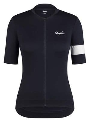 Maillot Rapha Core Jersey Noir/Blanc Femme