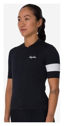 Maillot Rapha Core Jersey Noir/Blanc Femme