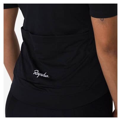 Maillot Rapha Core Jersey Noir/Blanc Femme