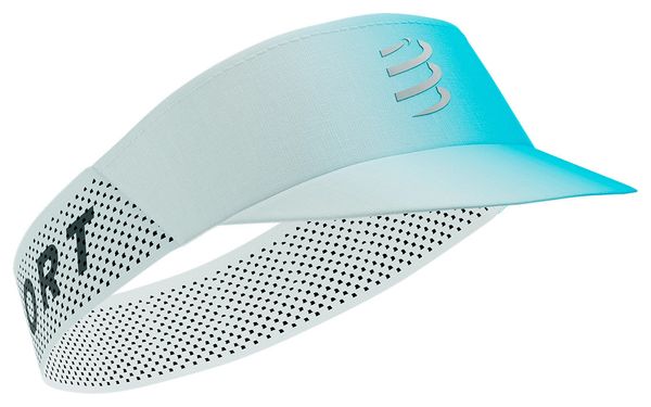 Compressport Pro Racing-vizier Wit/Blauw/Groen