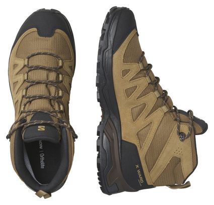 Chaussures de Trail Salomon X Ward Leather Mid Gore-Tex Marron/Noir