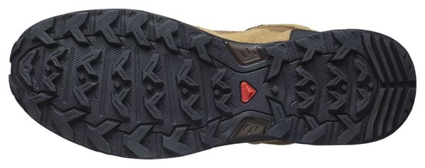 Salomon X Ward Leather Mid Gore-Tex Trail Shoes Brown/Black