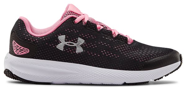 Under Armour GS Charged Pursuit 2 3022860-002  pour filles   Noir  chaussures de running