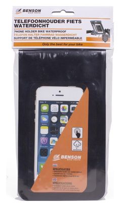 Etui pour téléphone portable vélo noir imperméable à l'eau
