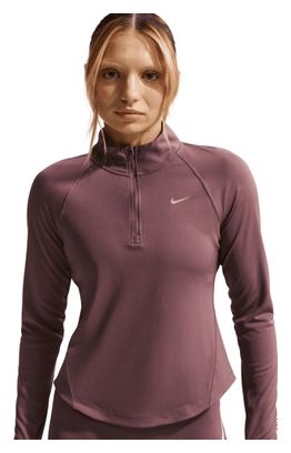 Dames Nike Tempo Swoosh Run Pink 1/2 Zip Top | Alltricks.nl