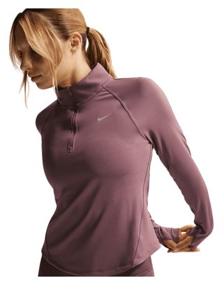 Haut 1/2 Zip Nike Tempo Swoosh Run Rose Femme