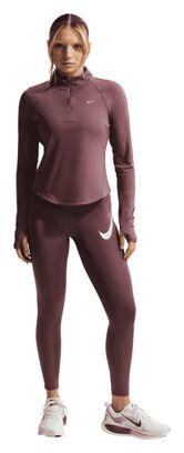 Dames Nike Tempo Swoosh Run Pink 1/2 Zip Top | Alltricks.nl