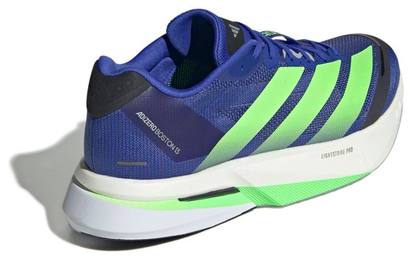 Chaussures Running adidas Adizero Boston 13 Bleu/Vert Homme
