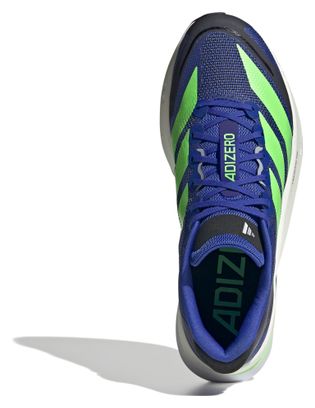 Chaussures Running adidas Adizero Boston 13 Bleu/Vert Homme