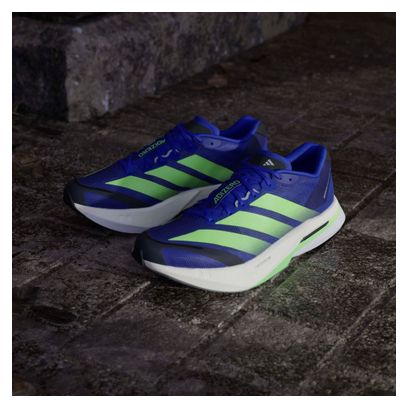 Chaussures Running adidas Adizero Boston 13 Bleu/Vert Homme
