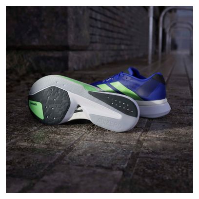 Chaussures Running adidas Adizero Boston 13 Bleu/Vert Homme