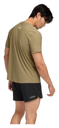 Hoka Airolite 2.0 Short Sleeve Shirt Men's Khaki