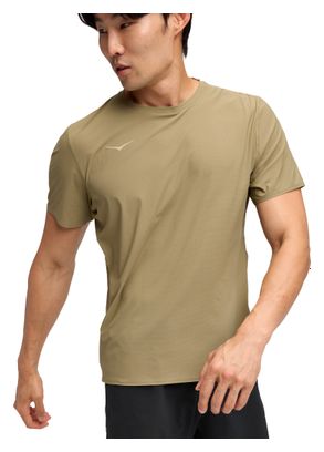 Hoka Airolite 2.0 Short Sleeve Shirt Men's Khaki