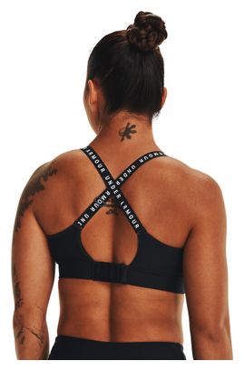 Under Armour Infinity Mid Bedeckter BH Schwarz Damen