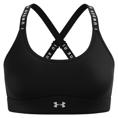 Under Armour Infinity Mid Bedeckter BH Schwarz Damen