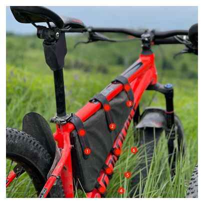 Sacoche de cadre de vélo étanche ROCKBROS 4L