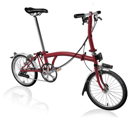 Brompton S6L 16 6S Folding Bike Hot Red Alltricks