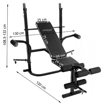 Banc de musculation multifonction inclinable dossier réglable butterfly fixation jambes support haltères charge max 255 kg station banc d haltérophilie complet fitness 01_0000198