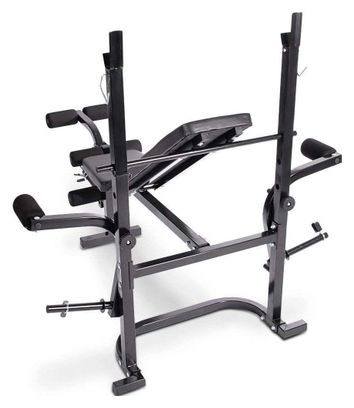Banc de musculation multifonction inclinable dossier réglable butterfly fixation jambes support haltères charge max 255 kg station banc d haltérophilie complet fitness 01_0000198
