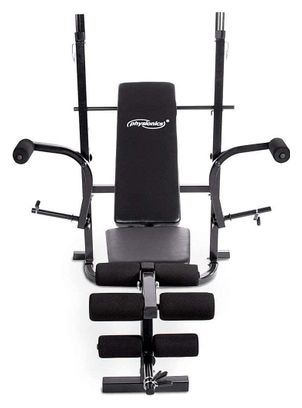 Banc de musculation multifonction inclinable dossier réglable butterfly fixation jambes support haltères charge max 255 kg station banc d haltérophilie complet fitness 01_0000198