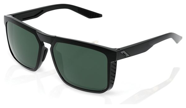 Glasses 100% Renshaw Gloss Black Gray Green Lens / Black / Green