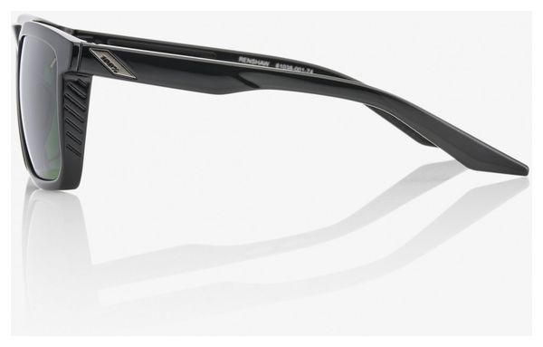 Occhiali 100% Renshaw Gloss Nero Grigio Verde Lenti / Nero / Verde