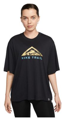 Camiseta de trail Nike Dri-Fit Mujer Negro
