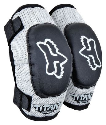 Fox PeeWee Titan Youth Elbow Pads Black / Silver