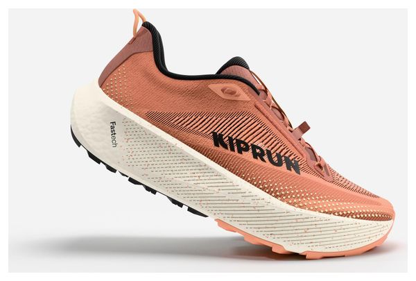 Zapatillas de running Kiprun Kipride Gravel naranja para mujer
