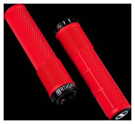 Paire de Grips DMR Deathgrip2 Flangeless Grips Rouge