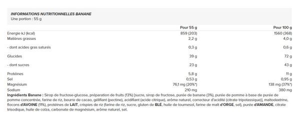 Energize Bar (15x55g) - Powerbar - Banane - Barres énergétiques