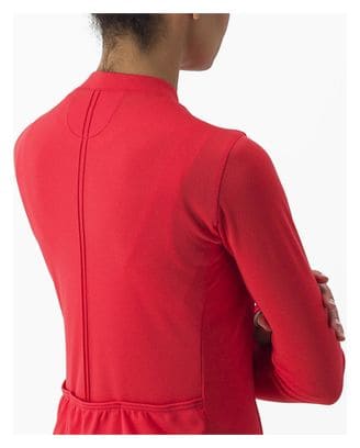 Castelli Anima 4 Red Women's Long Sleeve Jersey