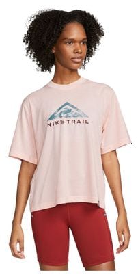 Camiseta de trail Nike Dri-Fit Rosa Mujer