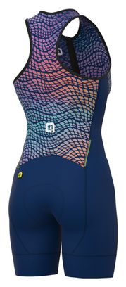 Combinaison Triathlon Sans Manches Femme Alé Dive Bleu