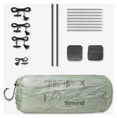 Tente 2 Personnes Simond Sprint 2P Dyneema Vert