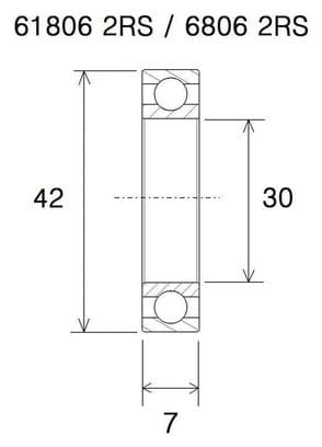 Roulement de pédalier B5 Inox- Blackbearing - PF30